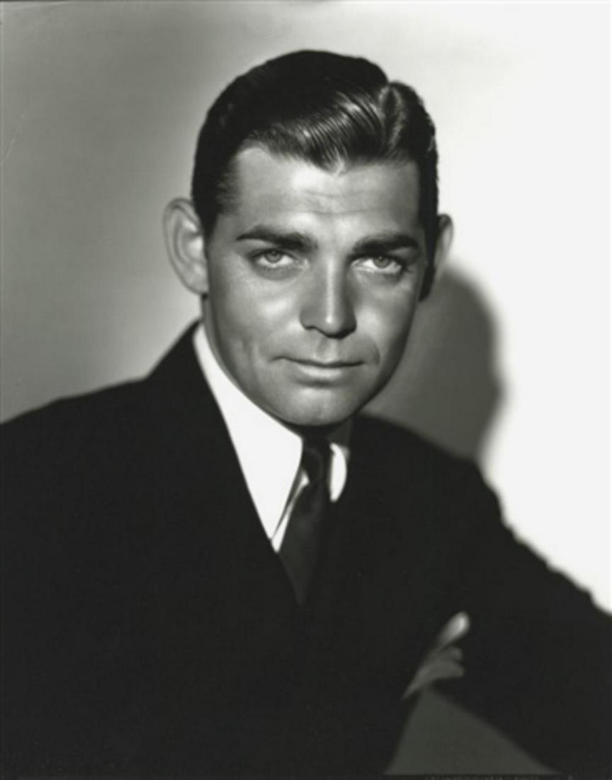 GEORGE HURRELL - Clark Gable: George hurrell, Clark Gable. Vintage printing from portraits The actual items are crisp images Black on black archival matting , 11x14