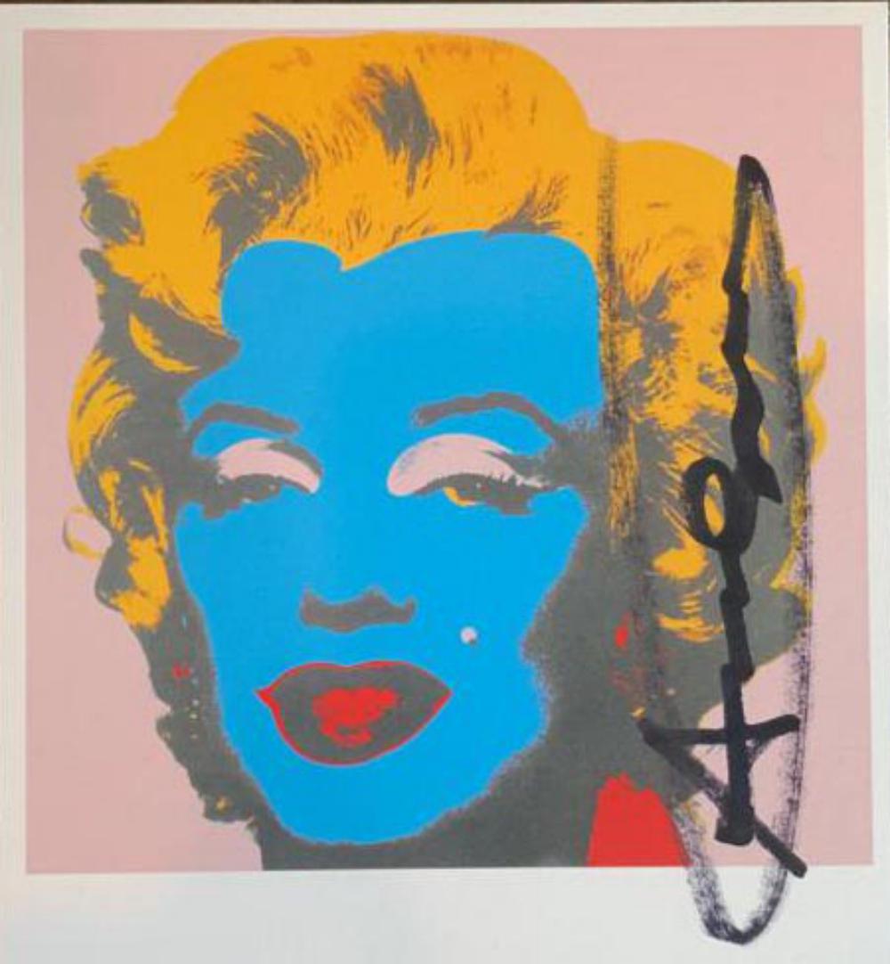 Andy Warhol, Marilyn Monroe Invitation 1967 hand signed: Andy Warhol, Marilyn Monroe 1967 invitation card Hand signed offset lithograph printed in colors, from the edition of an unknown size Paper Size: 4.1/8 x 5.7/8 inch, (10.5 x 15 cm) Images Size: 4.1/8