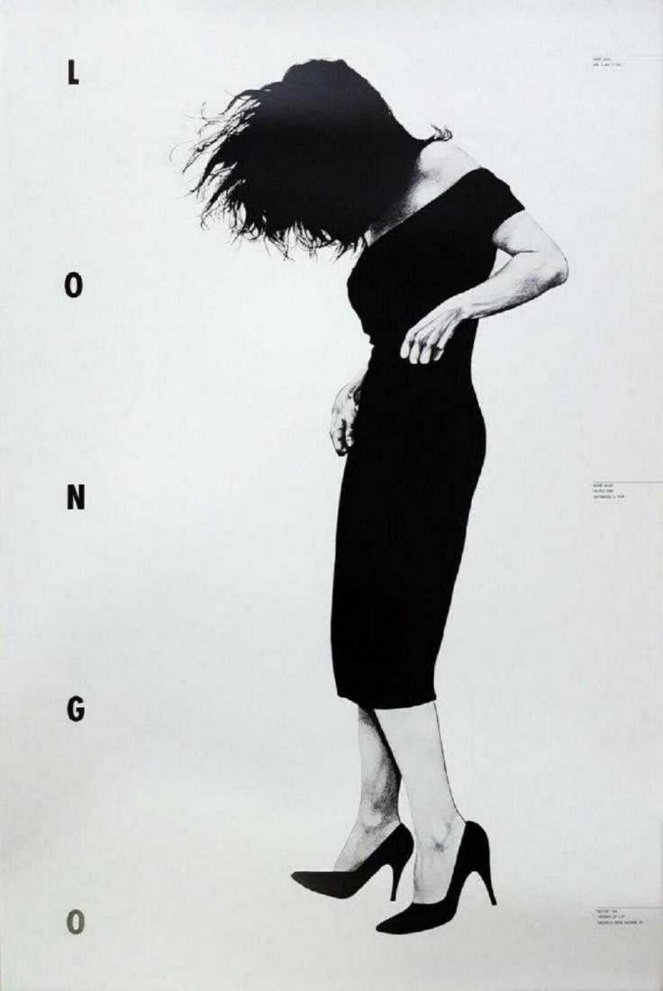 Robert Longo, Gretchen, 1985 Offset-Lithograph, Limited: A vintage offset-lithograph exhibition poster after American MASTER artist Robert Longo (1953-) titled "Gretchen", 1985. Edition size unknown, presumed very small. size: 27"x 41" This poster was produ