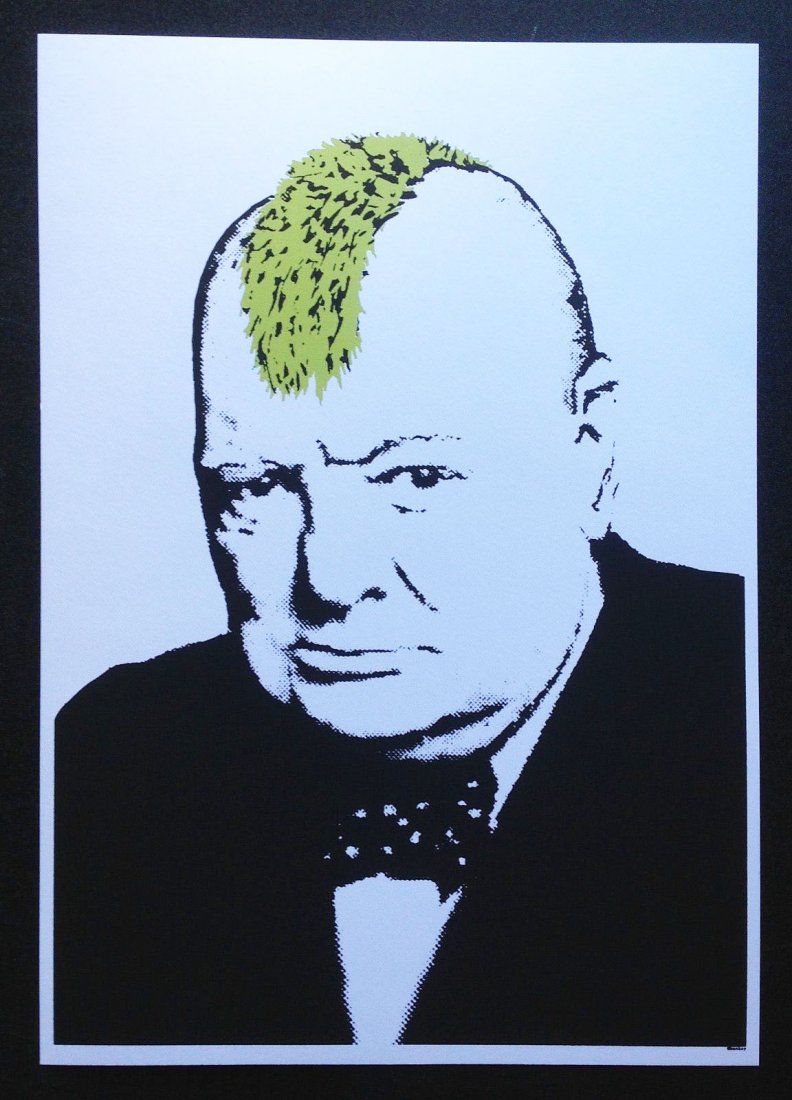 BANKSY - TURF WAR - LIMITED EDITION OF 500 SILK SCREEN: BANKSY - TURF WAR - LIMITED EDITION OF 500 SILK SCREEN PRINT WITH PUBLISHER STAMP. These prints are produced using the exact methods as the early works; silk screen printed by hand onto the correct 30