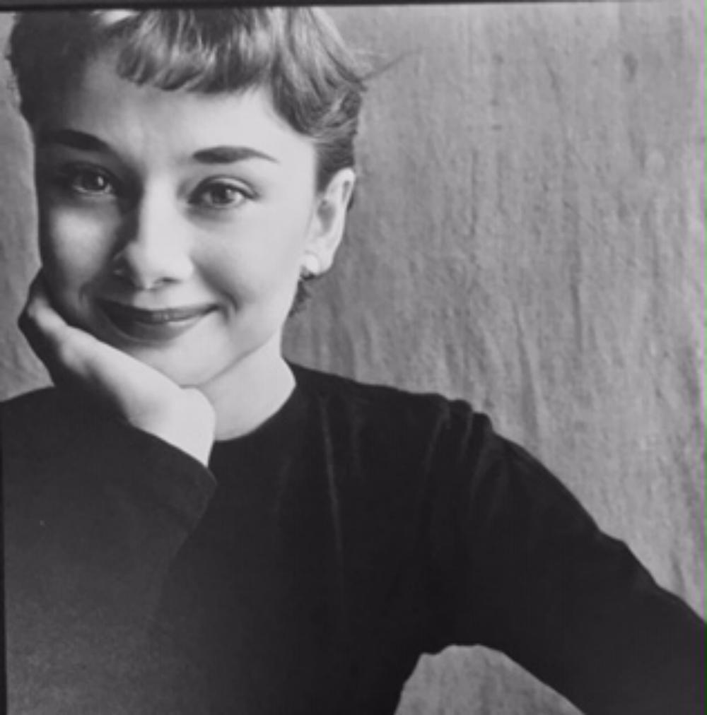 Irving Penn, Audrey Hepburn, Paris 1951: Irving Penn, Audrey Hepburn, Paris 1951, 12x12 matted, Sheet-Fed Gravure