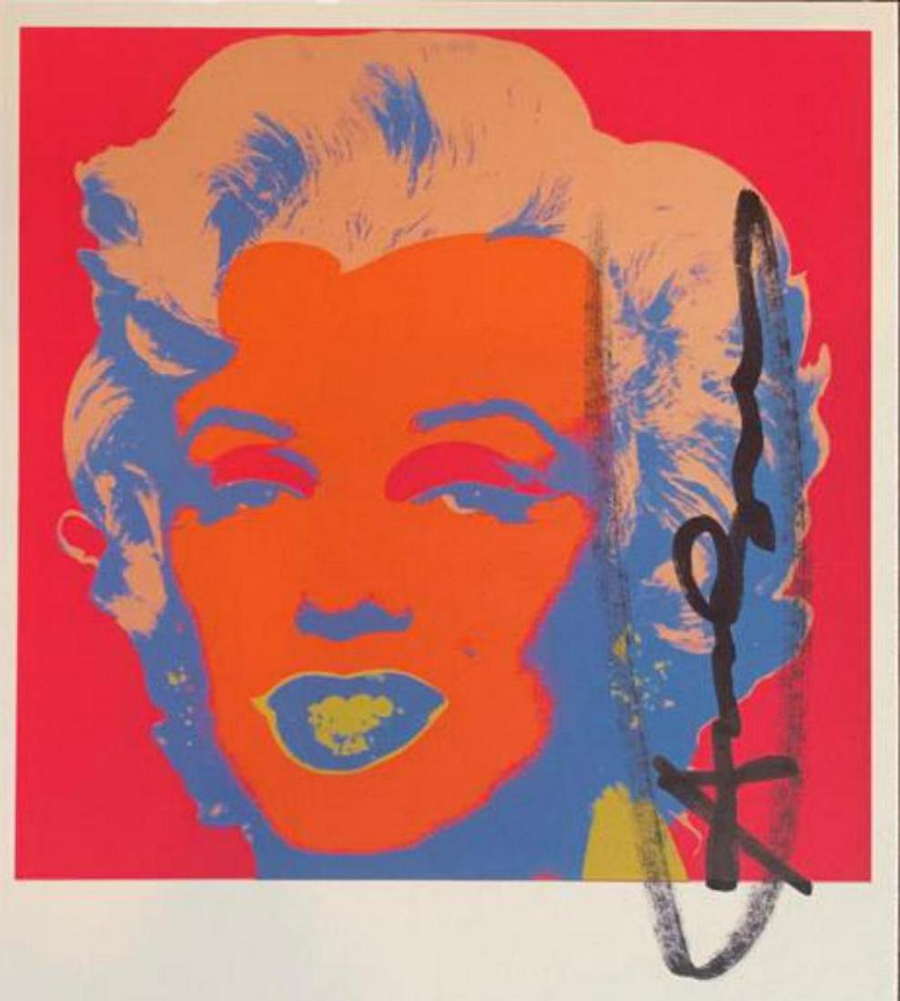 Andy Warhol, Marilyn Monroe 1967 hand signed: Andy Warhol, Marilyn Monroe 1967 invitation card Hand signed offset lithograph printed in colors, from the edition of an unknown size Paper Size: 4.1/8 x 5.7/8 inch, (10.5 x 15 cm) Images Size: 4.1/8 