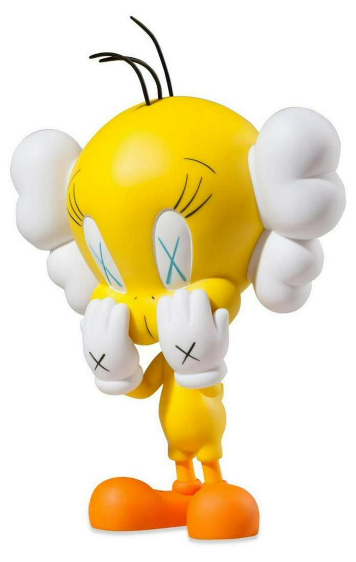 Kaws, Tweety Yellow Edition - Medicom Toy: Artist: kaws Condition: New Size: 8in. Type: Action Figure Character: KAWS Companion Year: 2013 Material: PVC Packaging: Original (Unopened) Scale: 1:6 Convention: Medicom Toy. Edition: Open edition R