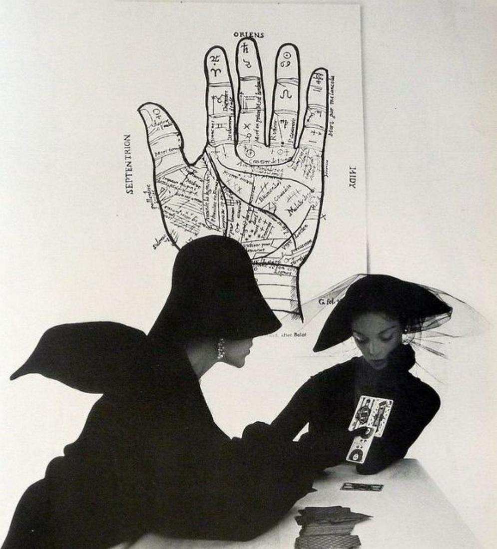 Irving Penn Tarot Reader; New York 1949: Irving Penn Tarot Reader; New York 1949 Photolithograph. 8x8 inch, 12x12 inch Matted