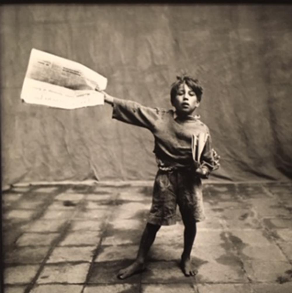 Irving Penn, Newspaper Boy, Cuzco, 1948: Irving Penn, Newspaper Boy, Cuzco, 1948, Sheet-Fed Gravure 12x12 matted