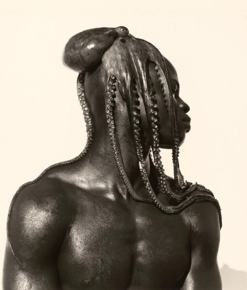 Herb Ritts, Djimon with octopus, Hollywood, 1989: Herb Ritts, Djimon with octopus, Hollywood, 1989 12x14 matted, Sheet-Fed Gravure