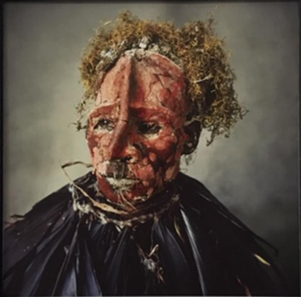 Irving Penn Man with Pink Face, New Guinea, 1970: Irving Penn Man with Pink Face, New Guinea, Sheet-Fed Gravure. 1970, 12x12 matted
