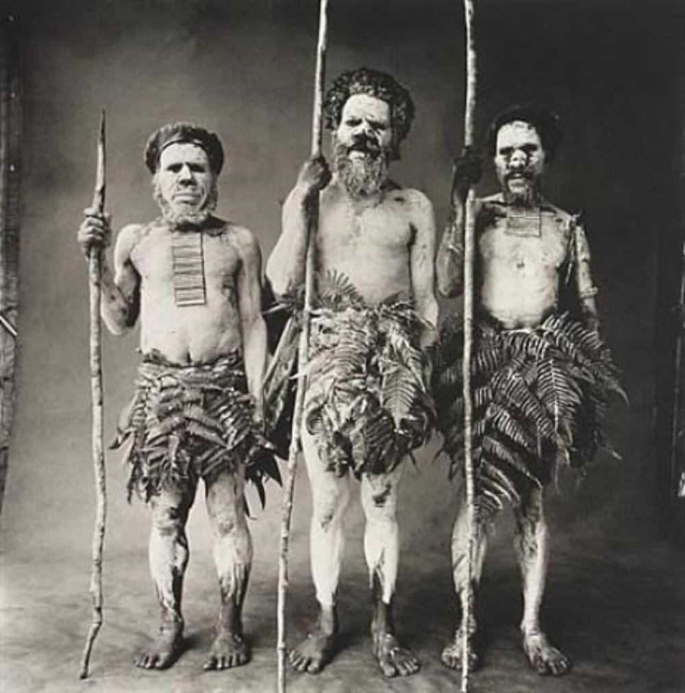 Irving Penn, Three New Guinea Men painted white, 1970,: Irving Penn, Three New Guinea Men painted white, 1970, Sheet-Fed Gravure 12x12