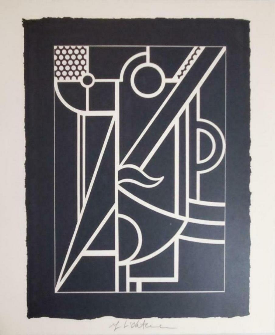 ROY LICHTENSTEIN, Modern Head #3 1970, Hand signed: Artist: ROY LICHTENSTEIN Title: "Modern Head #3" Medium: Offset Lithograph (Book Page) Year: 1970 Signed: Hand signed by the Artist image Size Approx: 11" X 11"