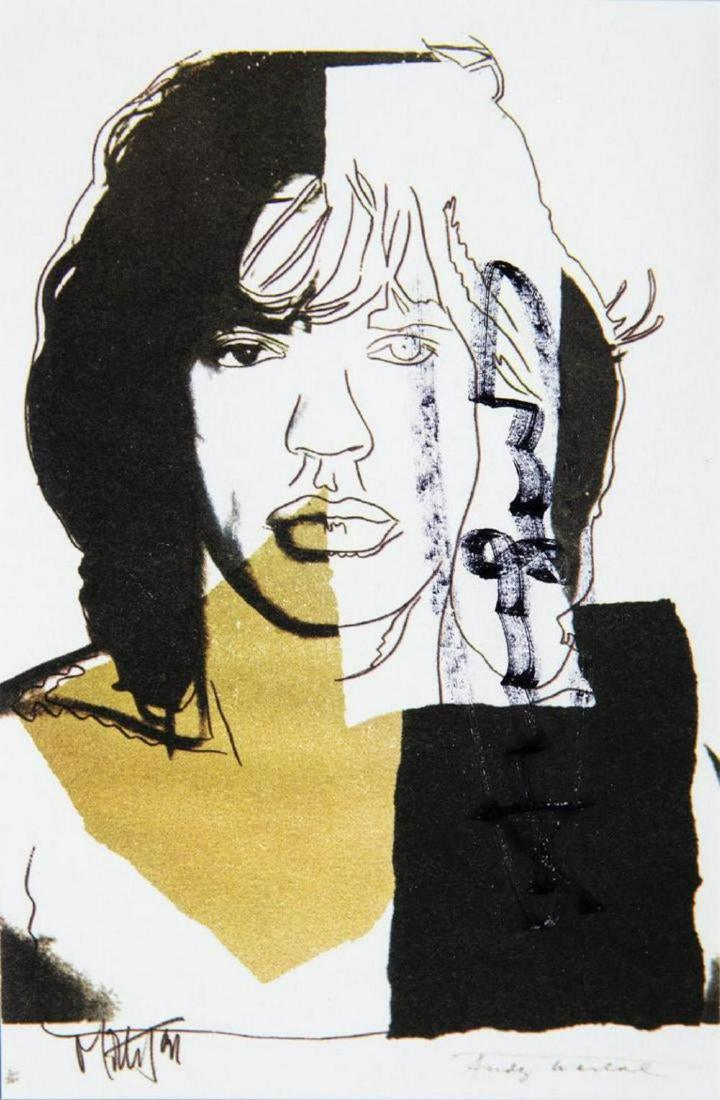 Andy Warhol Mick Jagger FS.II.146 Hand Signed Gallery: Artist: Andy Warhol Title: Mick Jagger FS II.146 Announcement Signed Invitation Medium: Lithograph Hand Signed by Warhol Size: 6" x 4" Framed: 17.5" x 15" Signed: Hand Signed by Warhol Year: 1975 Edit