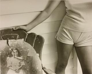 Sally Mann #2 “at twelve”: Sally Mann #2 “at twelve” 7x8.5 matted 12x14. Vintage printing Photolitho, The actual items are crisp images Black on black archival matting