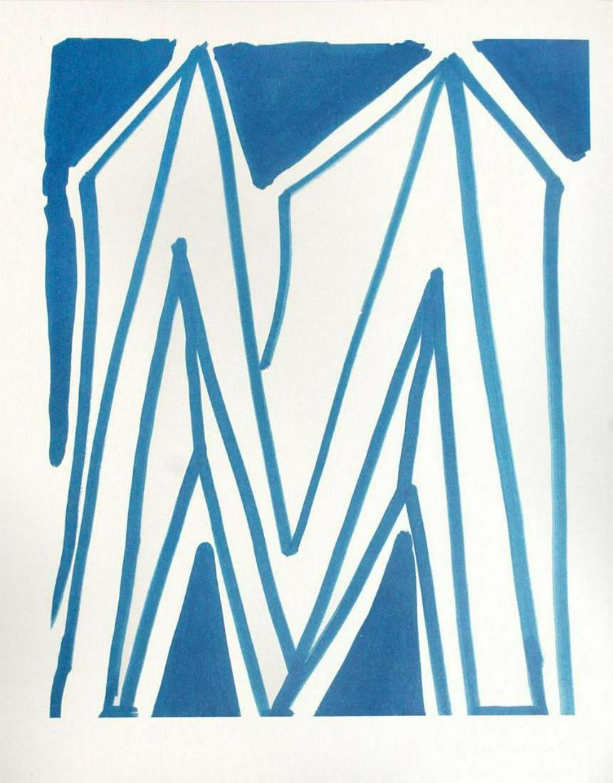 David Hockney - Letter M - Framed Lithograph: Artist: David HockneyTitle: Letter M from "Hockney's Alphabet"Year: 1991Dimensions: 12 5/8in. by 9 5/8in. Frame size approx: 20x17 Inches.Publisher: Faber and Faber Limited LondonSuite: Hockney's Alph