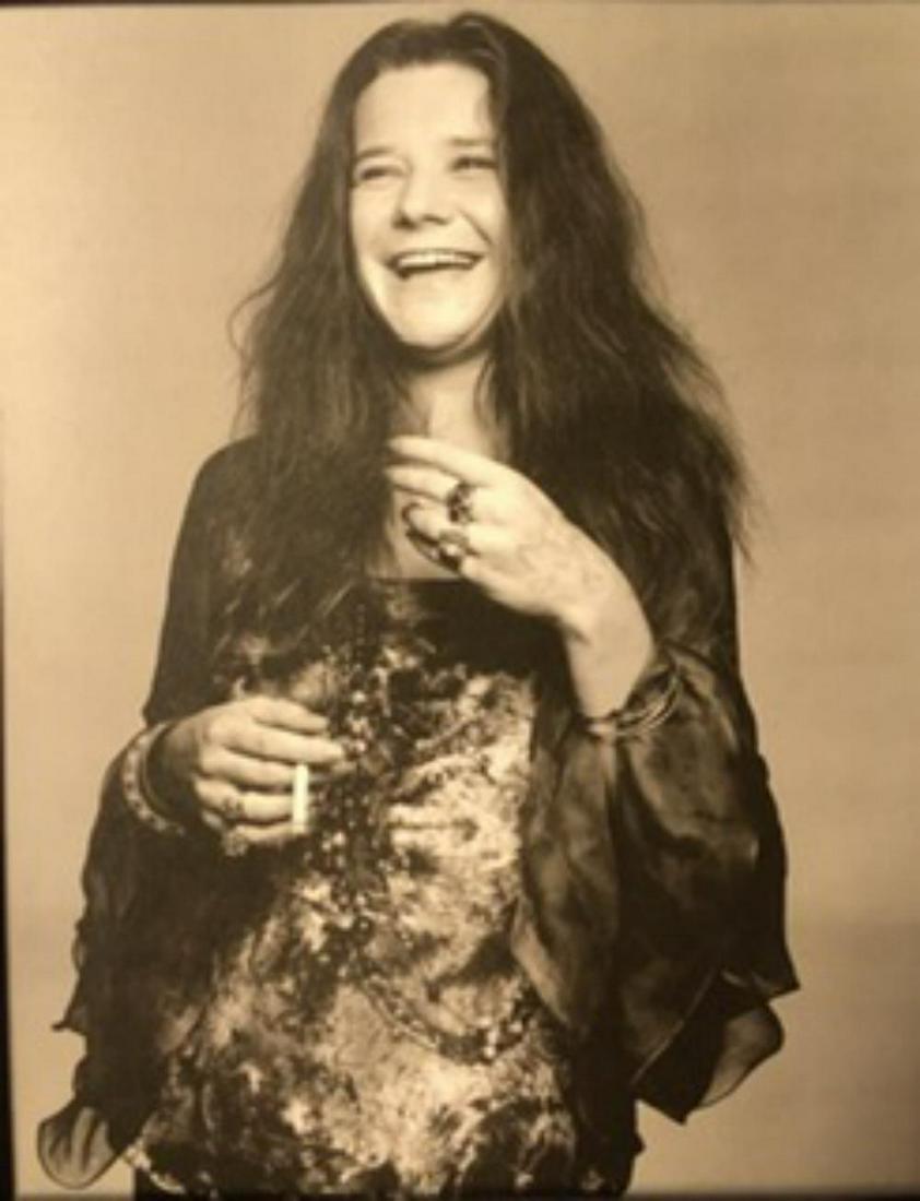 Richard Avedon, Janis Joplin, Port Arthur, Tx, Aug 28,: Richard Avedon, Janis Joplin, Port Arthur, Tx, Aug 28, 1969. Vintage printing from portraits The actual items are crisp images Black on black archival matting , approx : 11x14 inches