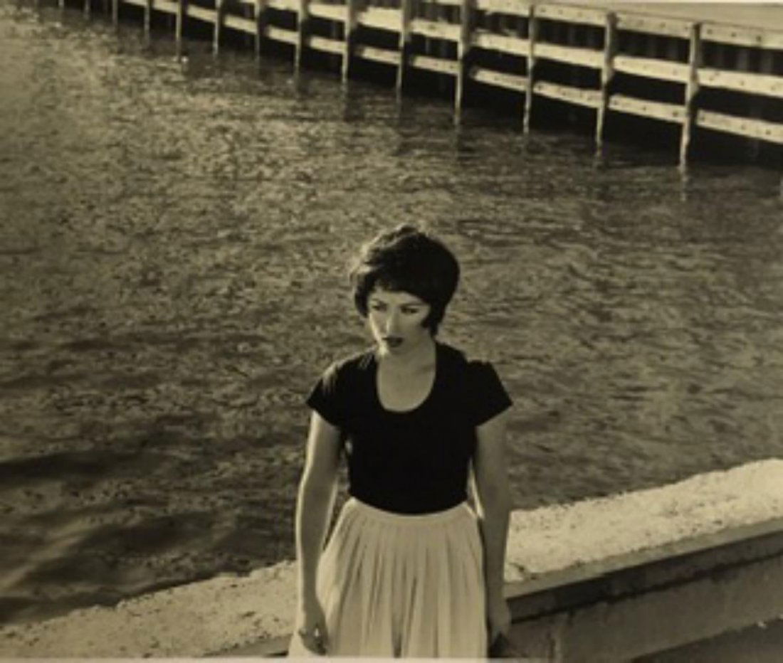 CINDY SHERMAN #25, 1978: CINDY SHERMAN #25, 1978. Photolitho 6.5 x 8 in. matted 12 x 14 in. Vintage printing from portraits The actual items are crisp images Black on black archival matting.