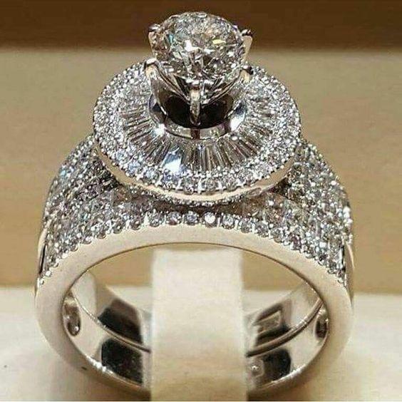 925 Sterling Silver Ring Natural Zircon Diamond ring: 925 Sterling Silver Jewelry Women Ring Natural Zircon Diamond Gemstones Birthstone ring
