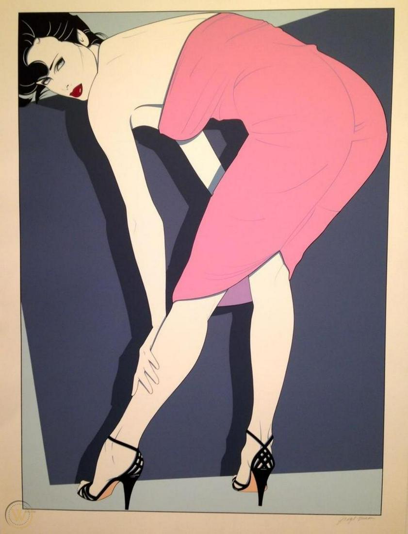 PATRICK NAGEL LARGE SERIGRAPH SHANNON 1989, S/N: LARGE (30 x 40) ABSOLUTELY BEAUTIFUL print Shannon by Patrick Nagel 1989. Limited estate-edition hand pulled serigraph print from an edition of 990 and pencil signed by Patrick's widow, Jennifer Nagel
