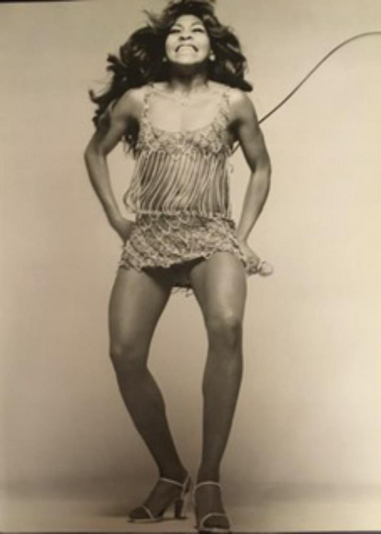 Richard Avedon, Tina Turner, NY, June, 1971: Richard Avedon, Tina Turner, NY, June, 1971. Vintage printing from portraits The actual items are crisp images Black on black archival matting , approx : 11x14 inches