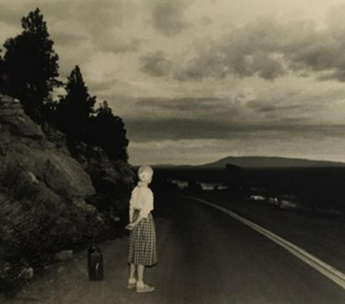 CINDY SHERMAN #48, 1979: CINDY SHERMAN #48, 1979. Photolitho 6.5 x 8 in. matted 12 x 14 in. Vintage printing from portraits The actual items are crisp images Black on black archival matting.