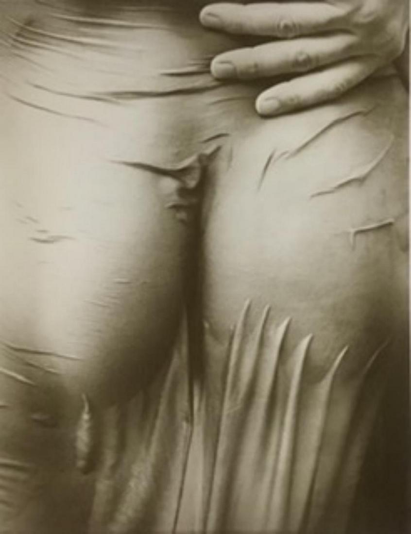 Helmut Newton, Sally Mann #3 1978 platinum: Sally Mann #3 1978 platinum 6x7.5 matted 11x13. Vintage printing Photolitho, The actual items are crisp images Black on black archival matting