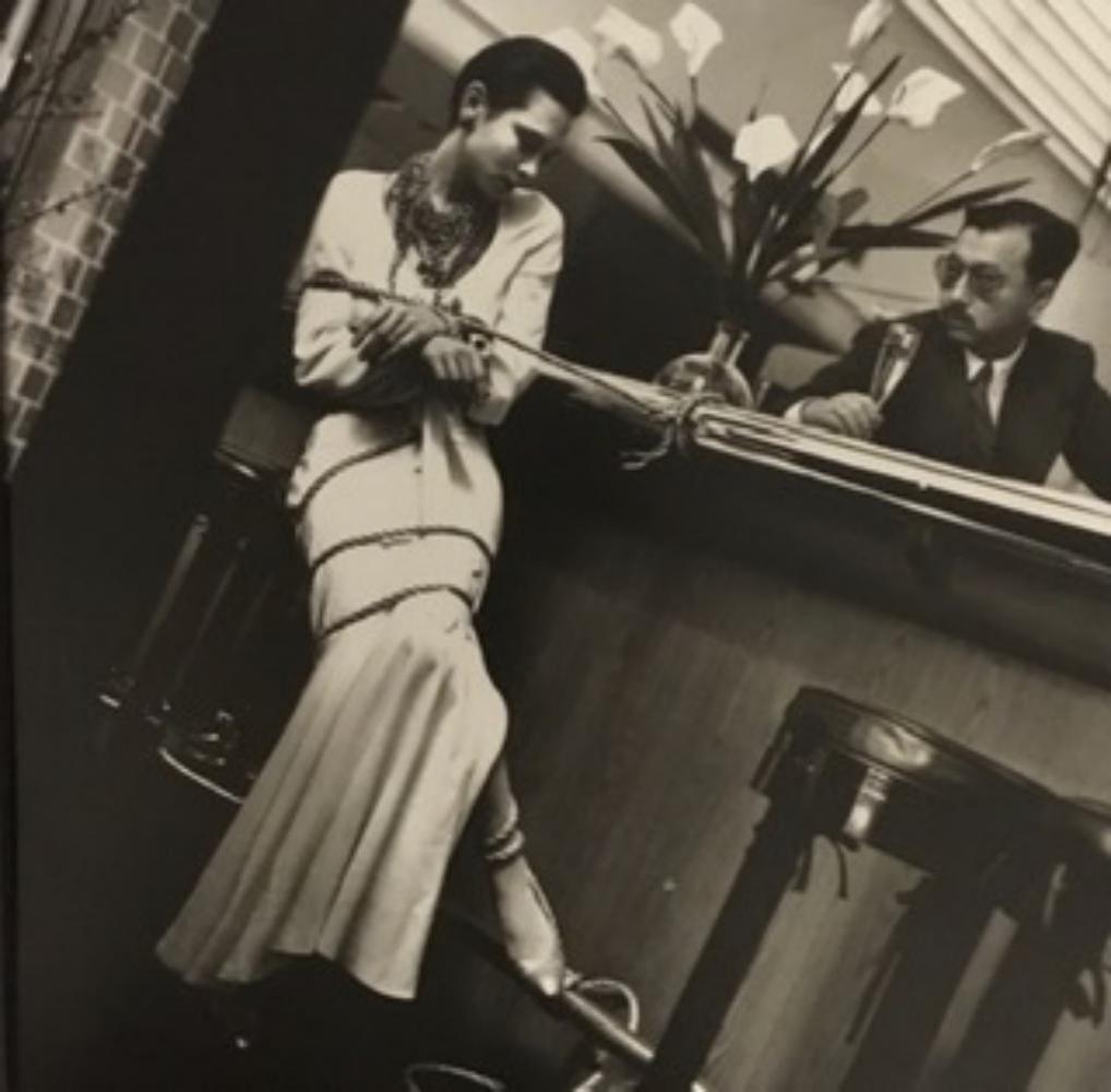 Helmut Newton, Tina and Michael Chow, Beverly Hills,: Helmut Newton, Tina and Michael Chow, Beverly Hills, 1984. Vintage printing Photolitho, The actual items are crisp images Black on black archival matting