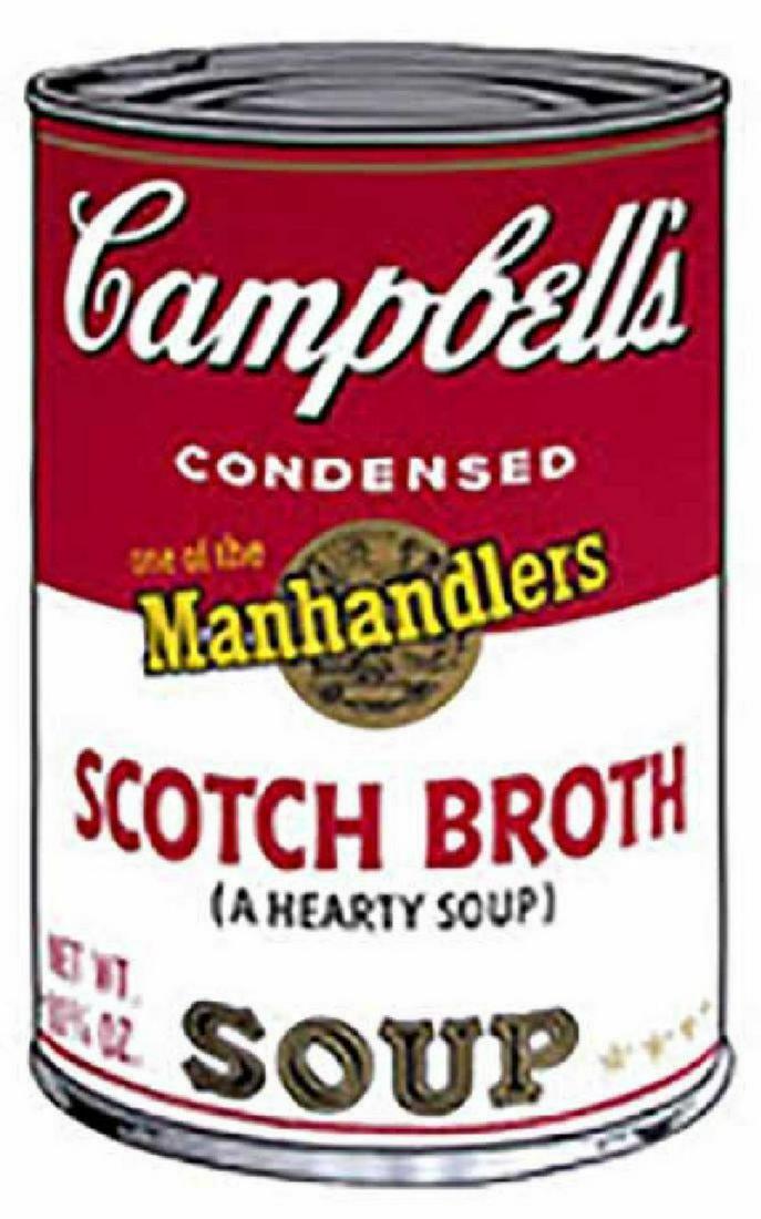ANDY WARHOL "Campbell'S Soup II.2" SERIGRAPH SUNDAY B.: Original Limited Edition Silk-screen on 100% Acid Free Archival Museum Board. Paper Size: 35" x 23." Unsigned & unnumbered. Published by Sunday B. Morning. Excellent Condition; never framed or matted.