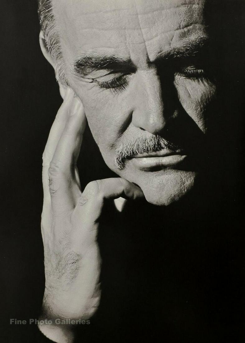 HERB RITTS, SEAN CONNERY, 1989: Photographer: Herbert "Herb" Ritts (American, 1952 - 2002) - renowned fashion, art and celebrity photographer.Subject: "Sean Connery, Hollywood"Date Of Negative: 1989Type Of Print: Fine Duotone Photo 
