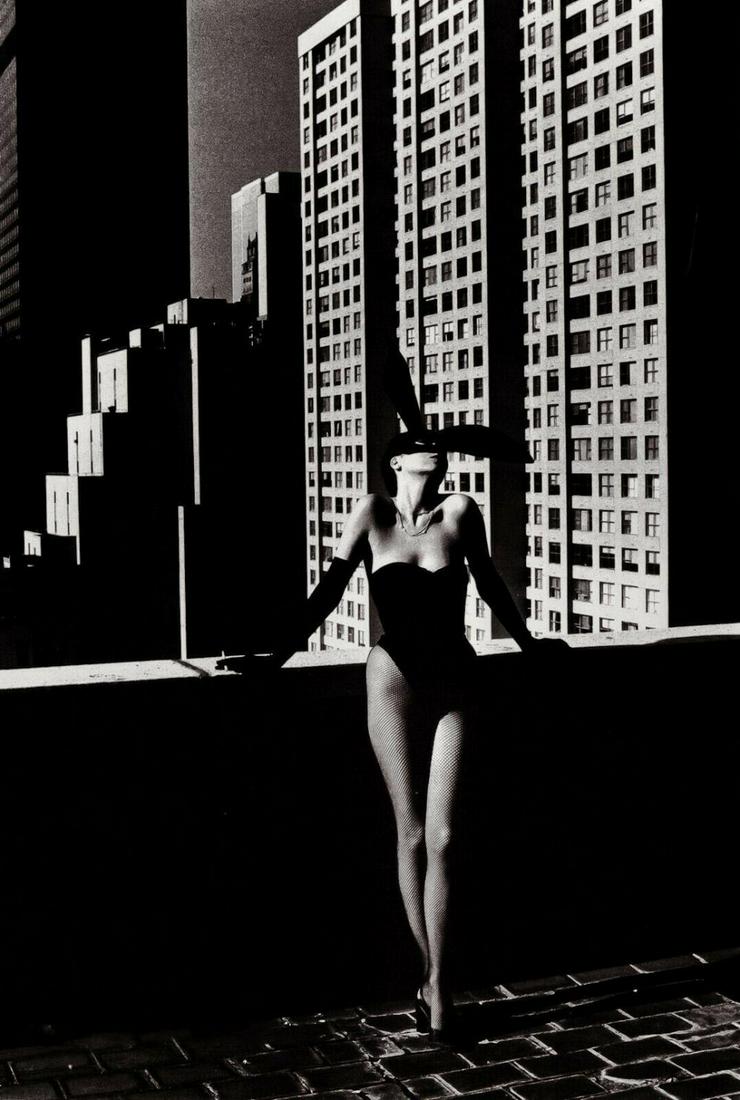 HELMUT NEWTON, 1975 ELSA PERETTI Bunny Fashion New: Photographer: Helmut Newton (Germany, 1920 - 2004) - best known for his erotically charged highly stylized images, Helmut Newton was one of the most influential fashion photographers of all time.Subje