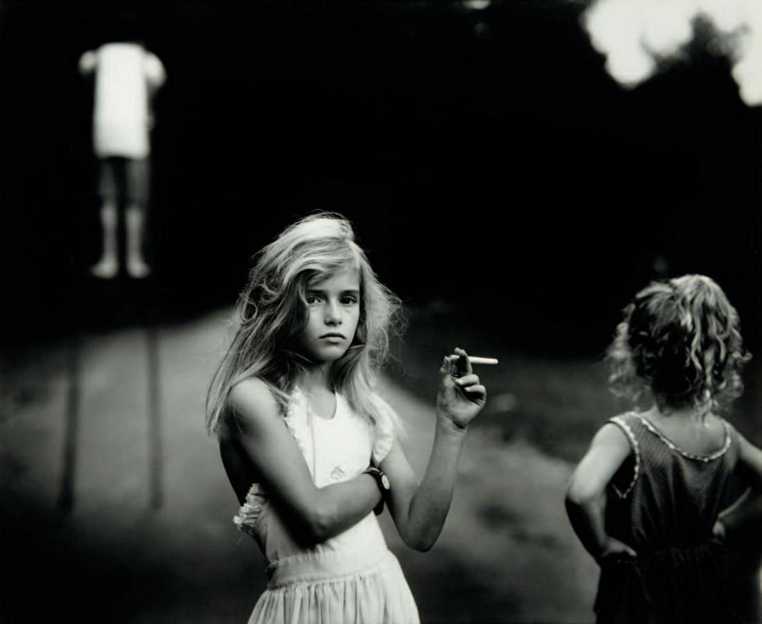 Sally Mann #2, immediate family 1984: Photographer: Sally Mann is an American photographer, widely known for her large-format, black-and-white photographs—at first of her young children, then later of landscapes suggesting decay and dea