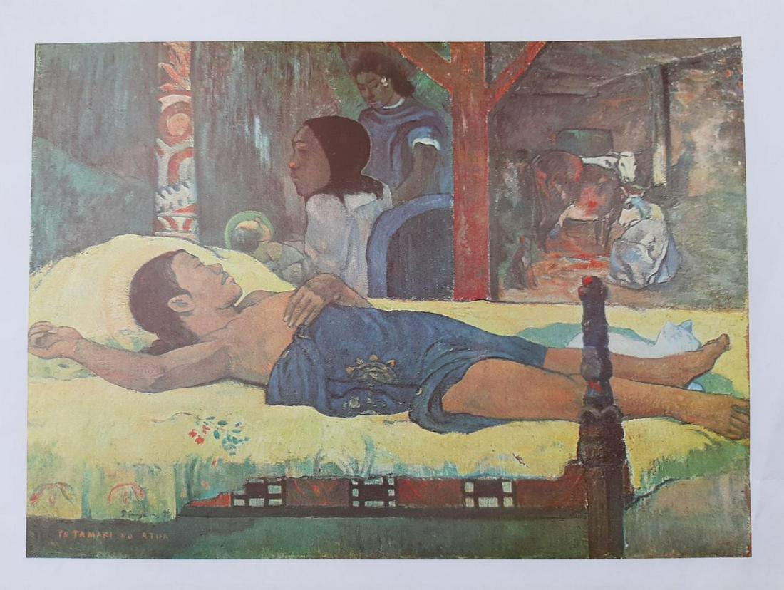 Paul Gauguin, Protfolio of 6 lithograph, 1960: Paul Gauguin, Protfolio of 6 lithograph, 1960, Copy right Kunstkreis luzern, Harry N. Abrams Inc. Ny and S.P.D.E.M. Paris for the Israel art club 1960. size of each piece approx: 24x30 inches. Conditi