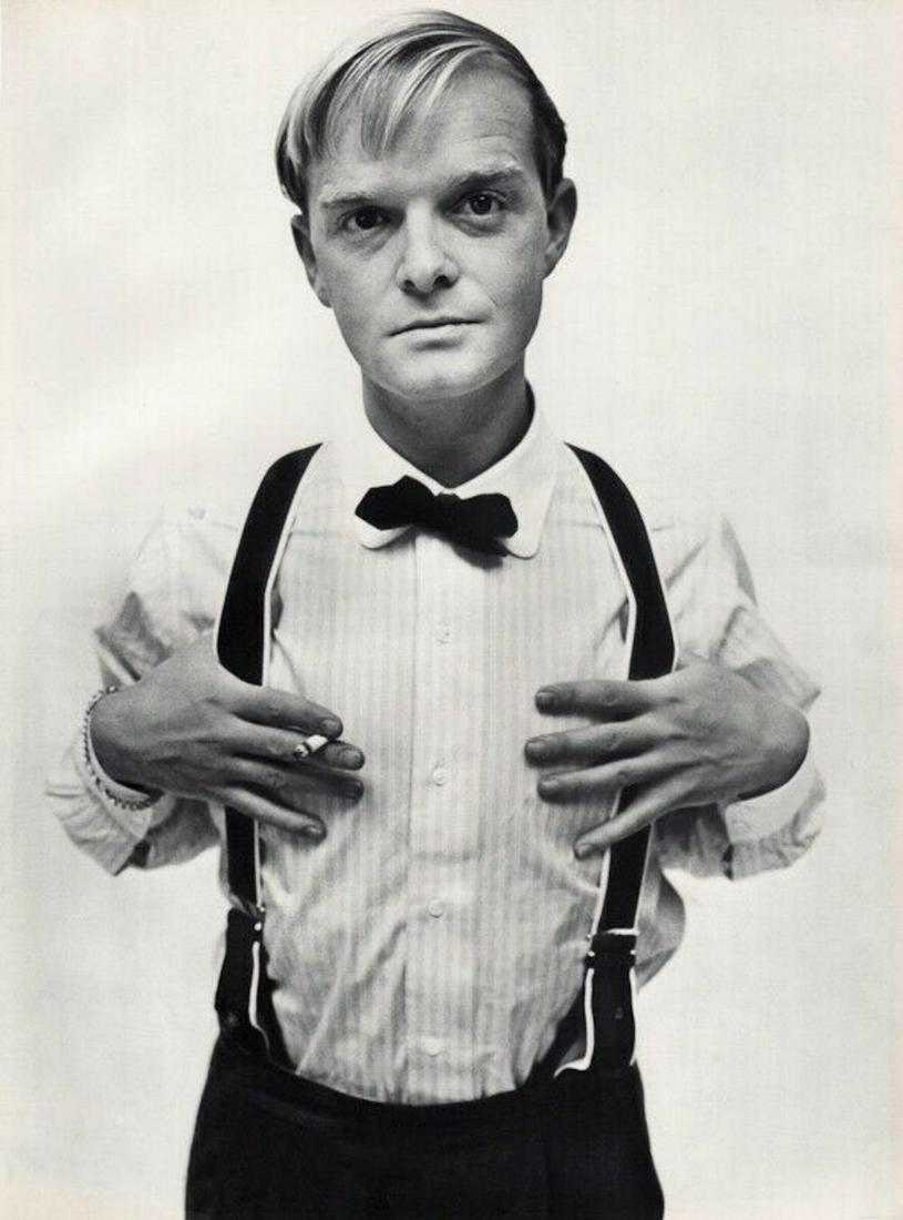 RICHARD AVEDON, Truman Capote Playwright - 1958: Photographer: Richard Avedon (American, 1923 - 2004) - internationally renowned portrait and fashion photographer, one of the most important and influential photographers during the last half of the t