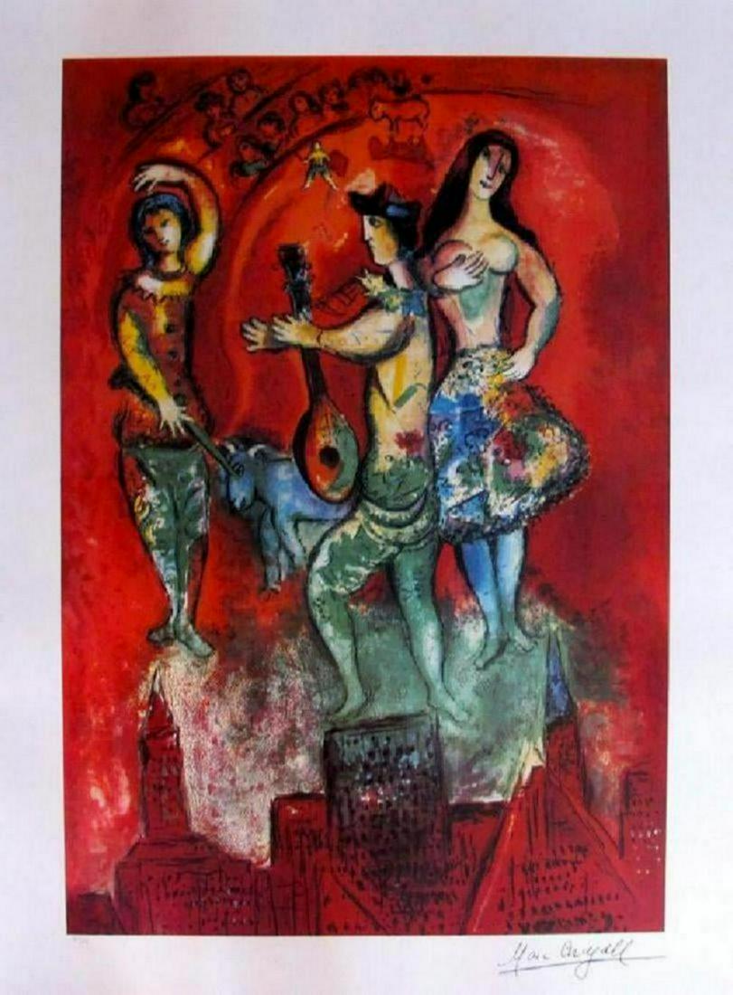 Marc Chagall "Carmen" Ltd. Ed. Litho. Facsimile Sig.: MARC CHAGALL "CARMEN" LIMITED EDITION LITHOGRAPH FACSIMILE SIGNED PENCIL NUMBERED EDITION OF 500 One of the greatest names in the history of art is Marc Chagall. Born in old Czarist Russia in 1887, he