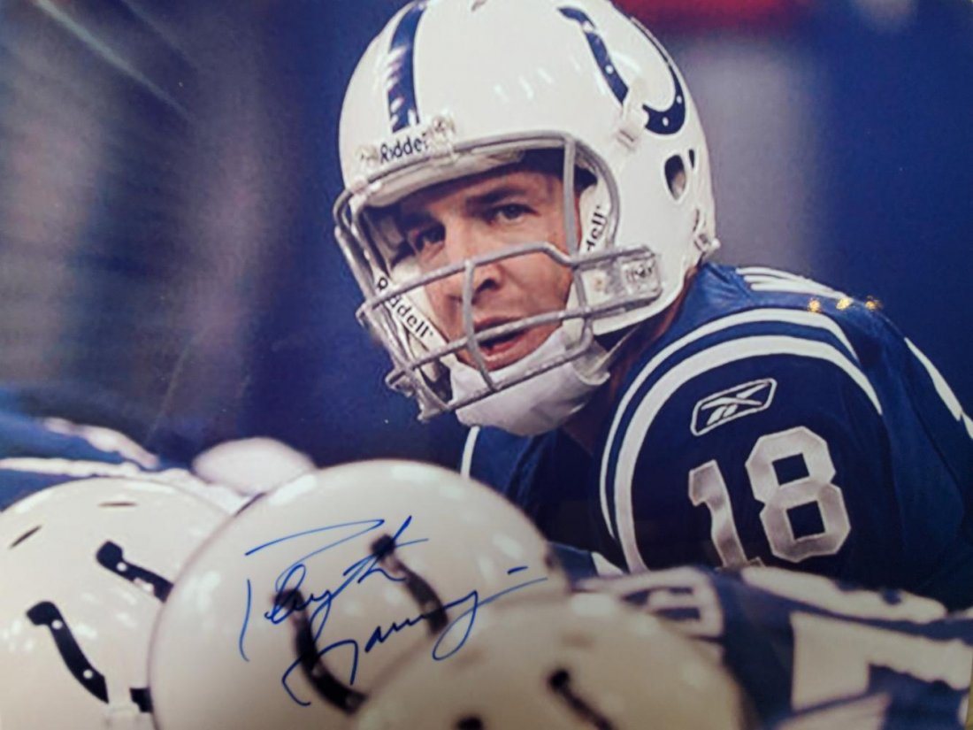 Peyton Manning, Autographed 8x10 photo: Peyton Manning, Autographed 8x10 photo