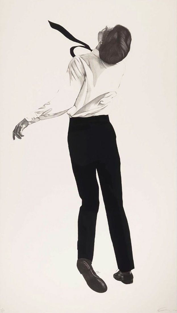 Robert Longo, Joseph from the Men in Cities series: Robert Longo. Joseph from the Men in Cities series. 2000 lithograph on Arches. 72 h × 41 w in (183 × 104 cm) Signed, dated and numbered to lower left XX/50 R 00'. Published by Wolfryd-Selway Fine Ar