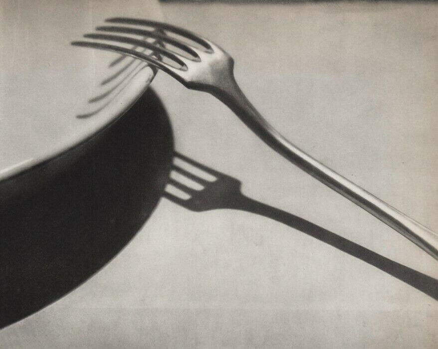 Andre Kertesz, Fork Plate Still Life Paris, 1928 Photo: Photographer: Andre Kertesz (Born Hungary, 1894 - 1985) - world renowned photographic artist.Subject: "Fork"Date Of Negative: Circa 1920'sType Of Print: Vintage Sheet Fed Photogravure (from original n