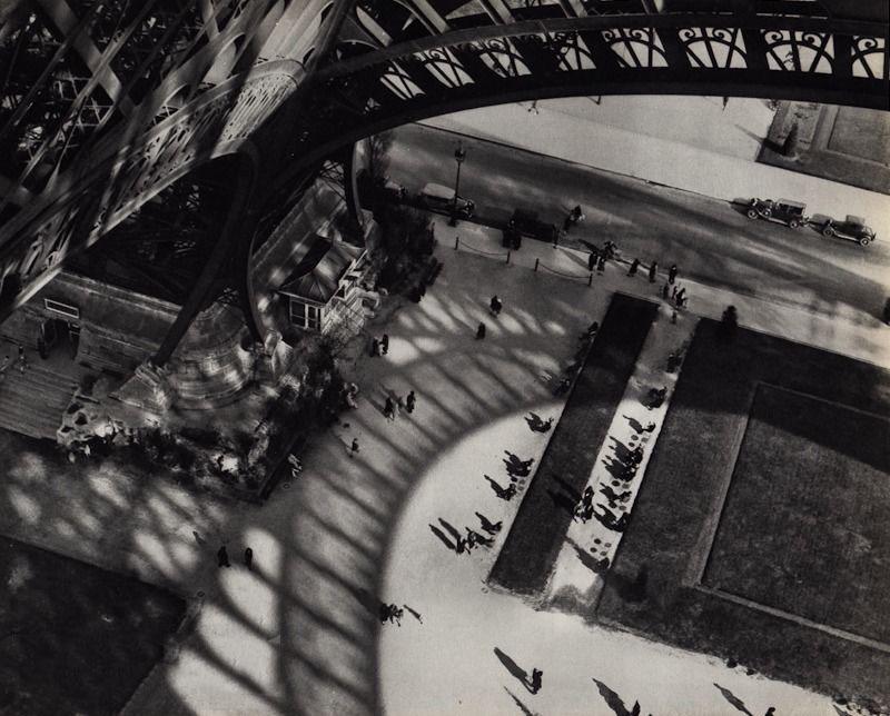 Andre Kertesz, EIFFEL TOWER, Photo Gravure: Photographer: Andre Kertesz (Born Hungary, 1894 - 1985) - world renowned photographic artist.Title: "Eiffel Tower"Date Of Negative: circa 1929, ParisType Of Print: Authentic Vintage Sheet Fed Photogra