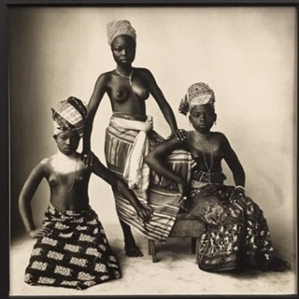 Irving Penn, Three Dahomey Girls, 1967: Photographer: Irving Penn (American, 1917 - 2009) - American photographer known for his fashion photography, portraits and still life compositions. His work has been exhibited internationally and is h
