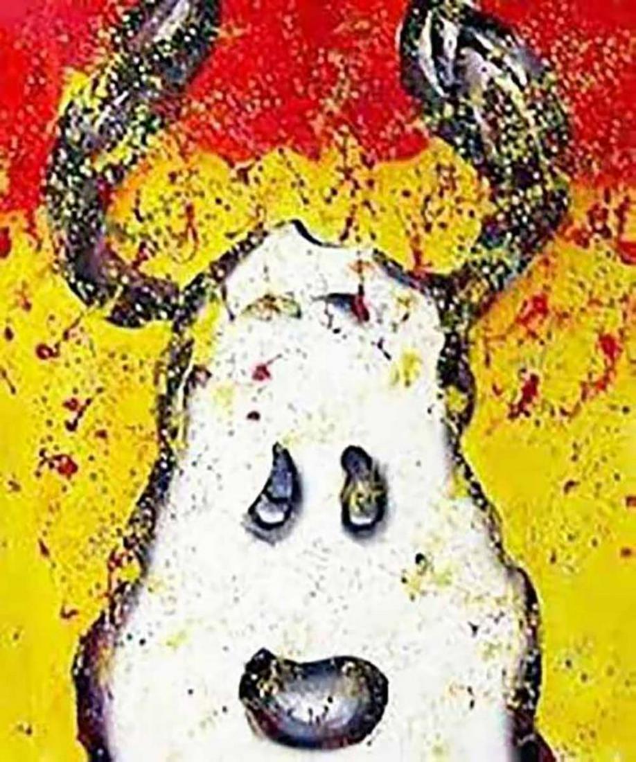 Tom Everhart "Watch Dog Noon" Signed/numbered lithograp: . Artist: Tom Everhart. Title: Watchdog Noon. Collection: Tribute Series. Year: 2001. Signature: hand signed by the artist. Medium: hand pulled color lithograph. Printed method: hand pulled, one color