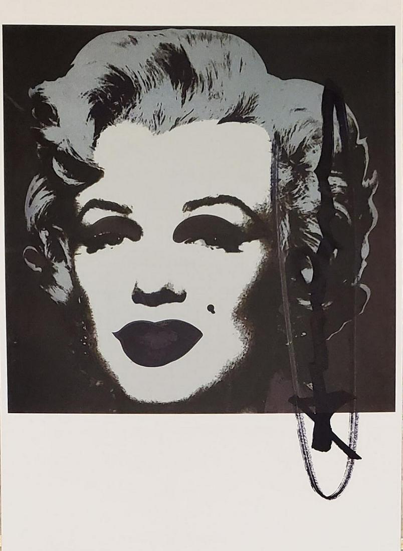 Andy Warhol, Marilyn Monroe Invitation 1967 hand signed: Andy Warhol, Marilyn Monroe 1967 invitation card Hand signed offset lithograph printed in colors, from the edition of an unknown size Paper Size: 4.1/8 x 5.7/8 inch, (10.5 x 15 cm) Images Size: 4.1/8 