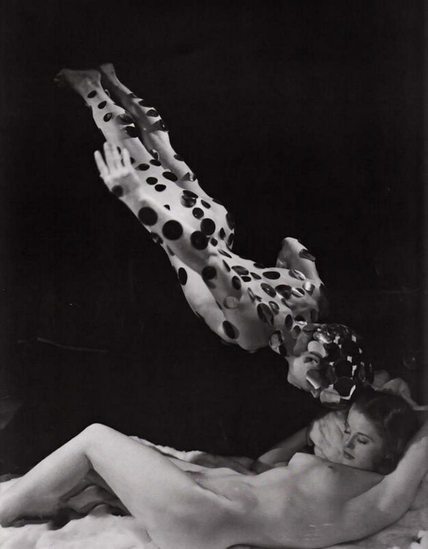 GEORGE PLATT LYNES, FEMALE MALE Greek Mythology: Photographer: George Platt Lynes (American 1907 - 1955) - Internationally renowned photographic artist - best known for portraiture, fashion, dance & nude studies. Subject: Surreal male nude study - "