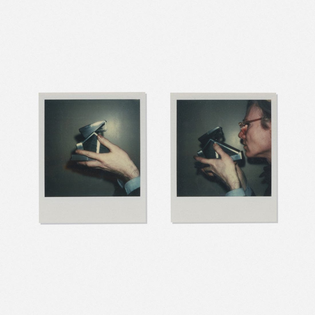 Andy Warhol, Polaroid, Self-portrait with camera (dipty (1 of 3)