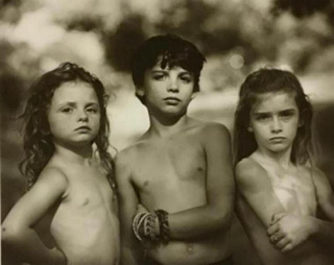 Sally Mann, Emmett, Jessie and Virginia , 1989: Photographer: Sally Mann is an American photographer, widely known for her large-format, black-and-white photographs—at first of her young children, then later of landscapes suggesting decay and dea