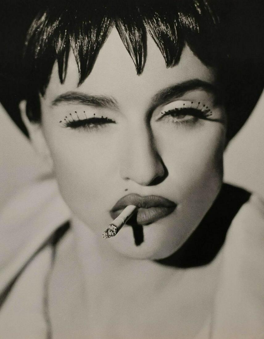 HERB RITTS, 1990 Vintage MADONNA: Photographer: Herbert "Herb" Ritts (American, 1952 - 2002) - renowned fashion, art and celebrity photographer. Subject: "Madonna, IV, San Pedro" Date Of Negative: 1990 Type Of Print: Fine Duotone Phot