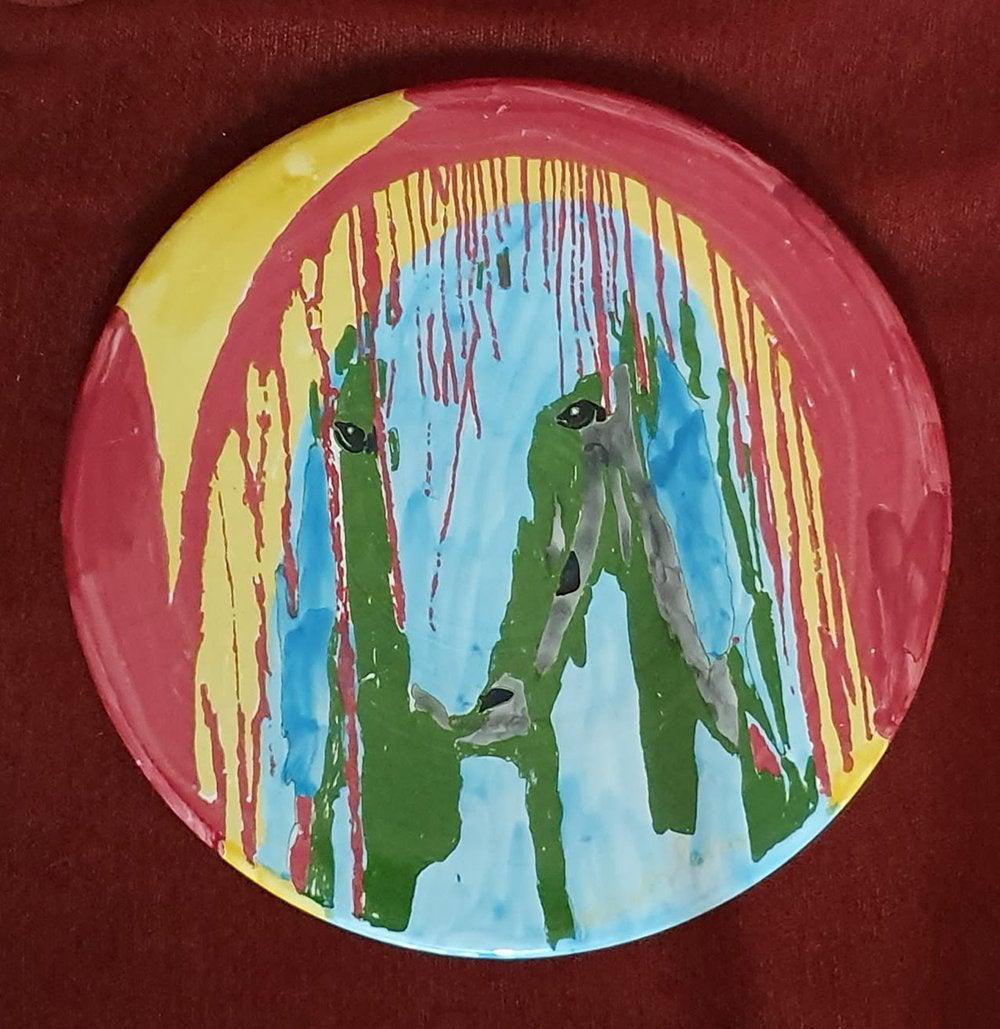 Menashe Kdishman "Round Color Sheep" hand signed Monoty (1 of 1)