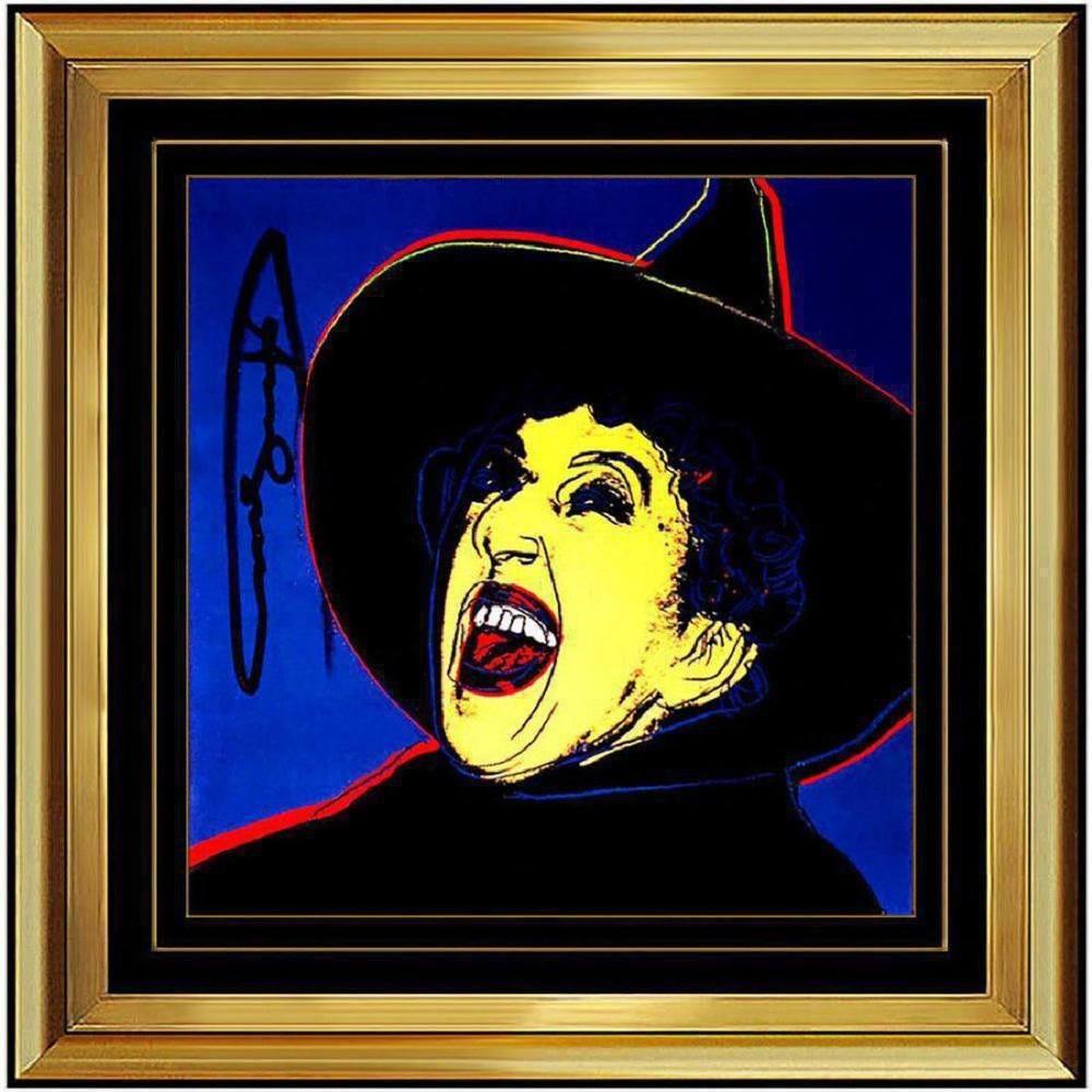 Andy Warhol Hand Signed Color Lithograph The Witch (1 of 2)