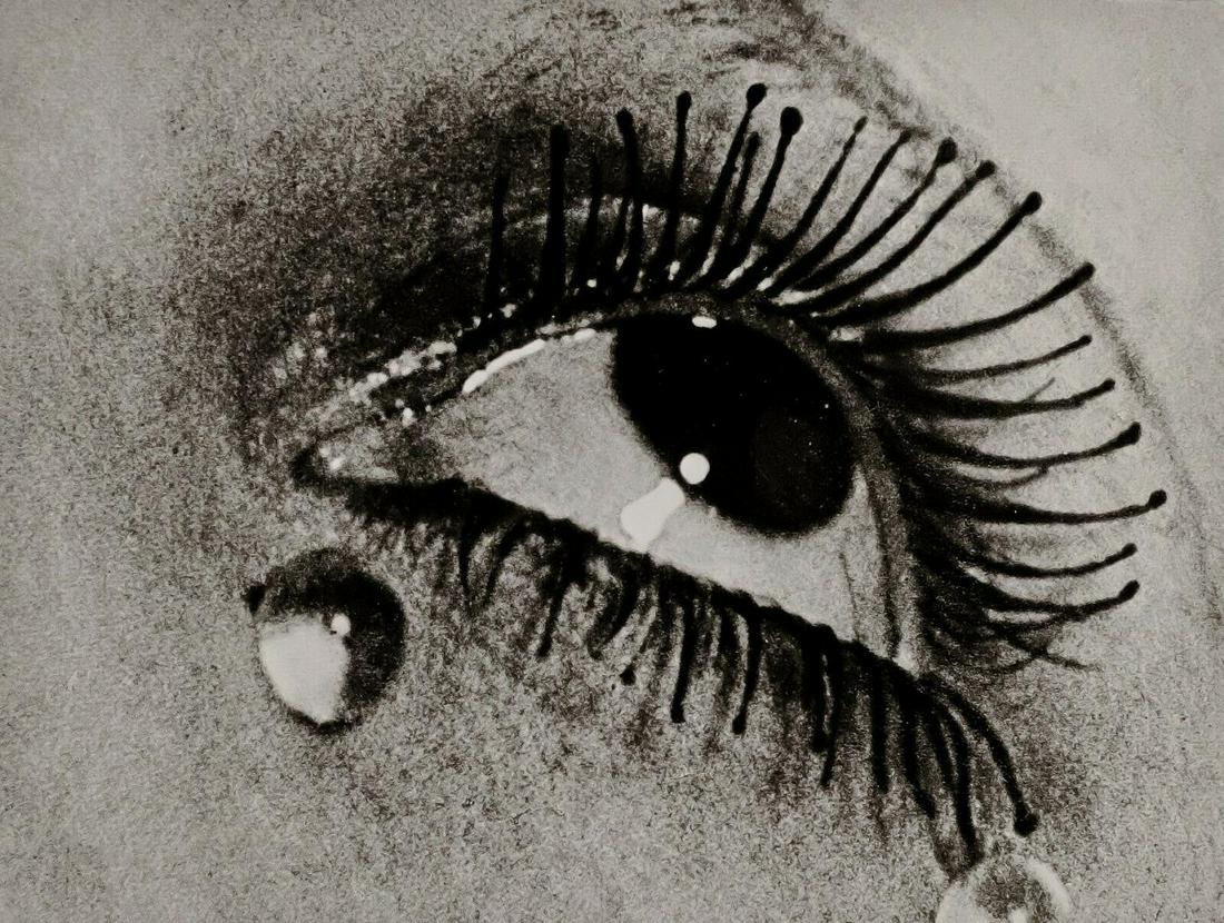 Man Ray, Surreal Woman Eye GLASS TEARS, Photo Engraving (1 of 1)