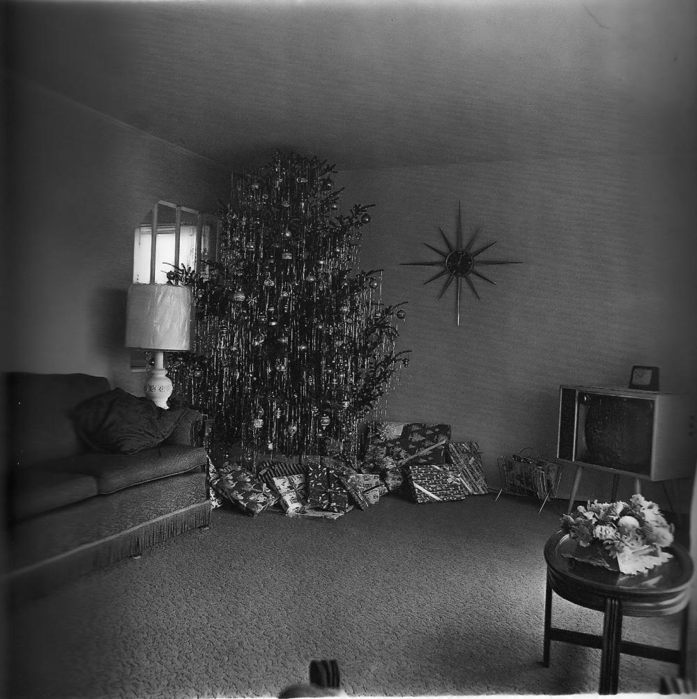DIANE ARBUS - Xmas Tree in Living Room, Levittown, 1963: Photographer: Diane Arbus Born: March 14, 1923, New York, New York, United States. Died: July 26, 1971, Westbeth Artists Housing, New York, United States. Diane Arbus was an American photographer. Arb