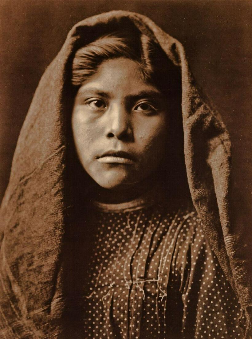 EDWARD CURTIS American Indian Arizona Pima Girl (1 of 1)
