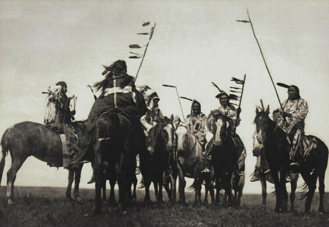 EDWARD CURTIS North American Indian Atsina Warrior's (1 of 1)