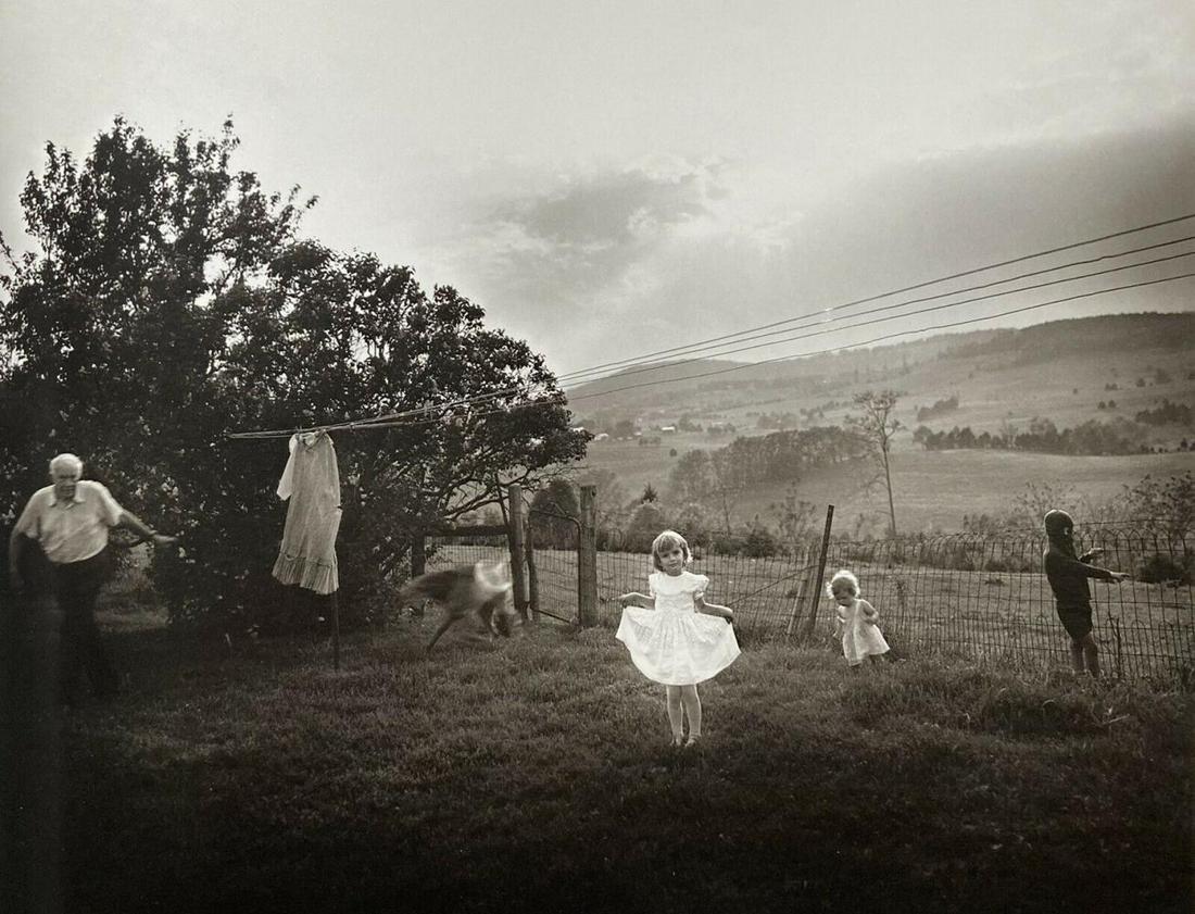 Sally Mann, Easter dress , 1986: Photographer: Sally Mann is an American photographer, widely known for her large-format, black-and-white photographs—at first of her young children, then later of landscapes suggesting decay and dea