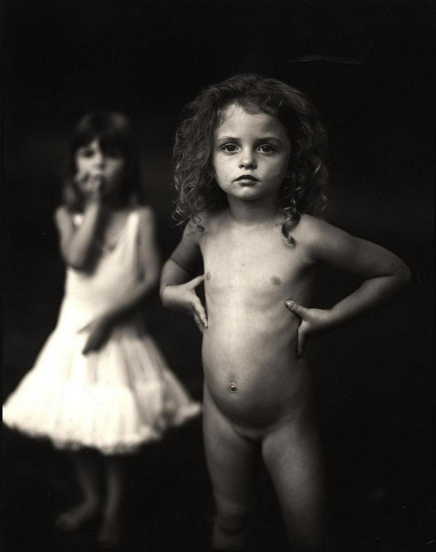 Sally Mann, Virginia at 4 , 1989: Photographer: Sally Mann is an American photographer, widely known for her large-format, black-and-white photographs—at first of her young children, then later of landscapes suggesting decay and dea